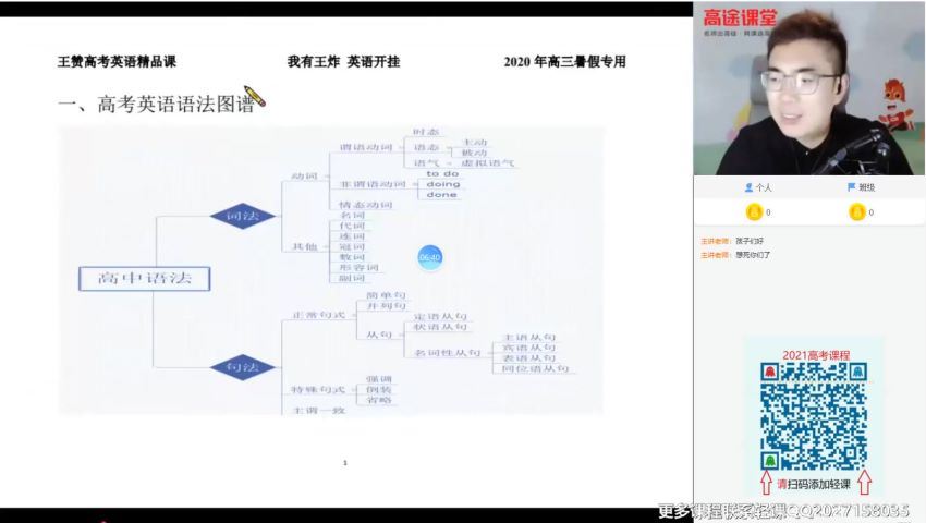 2021英语王赞暑假班，网盘下载(2.03G)