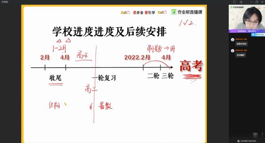 【2021寒】高二化学尖端班（金淑俊）【完结】，网盘下载(2.61G)