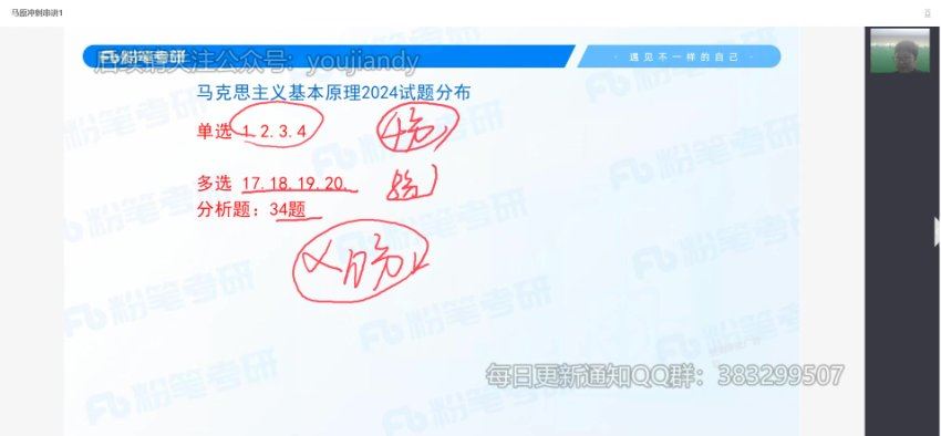 2024考研政治：【粉笔】政治冲刺密训系列，网盘下载(5.78G)