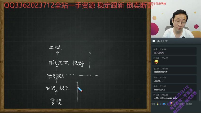 学而思网校 直播课【2019-暑】初三升高一生物直播实验A班 李广明，网盘下载(25.05G)