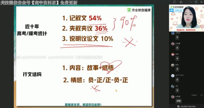 2021何红艳高三英语春季班双一流，网盘下载(11.42G)