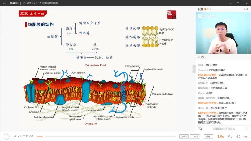 2020高三张鹏猿辅导生物暑假班，网盘下载(2.33G)