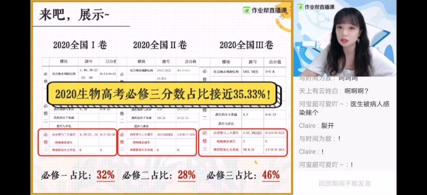 【2020年暑假】高二生物尖端班（段瑞瑛），网盘下载(8.62G)