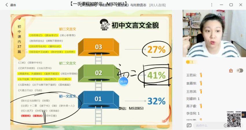 学而思(希望学)：【2022春 初中】初一春季语文 全国版S+ 霍婉【完结】，网盘下载(4.84G)