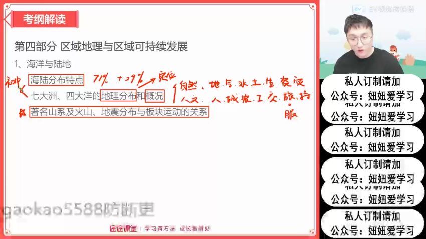 高途【2022春】高二地理春季班-周欣，网盘下载(3.39G)