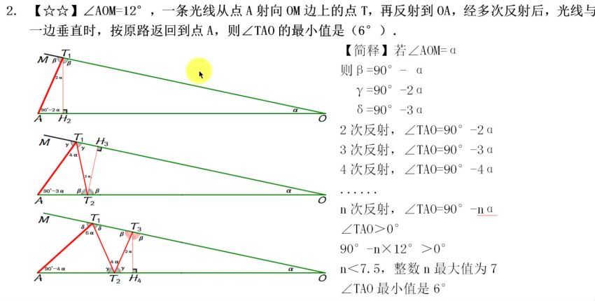 【平几纲目】中考几何方法定位系统，网盘下载(11.15G)
