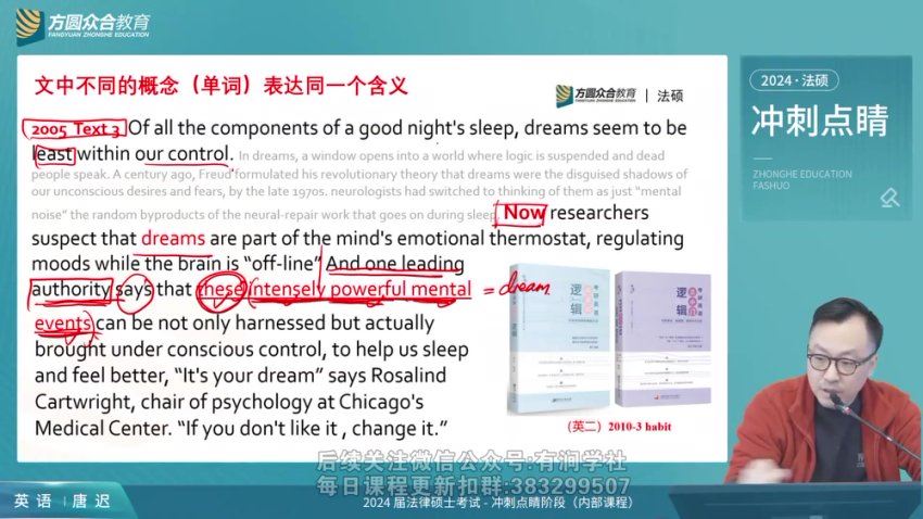 2024考研英语：【众合】英语冲刺密训系列，网盘下载(2.91G)