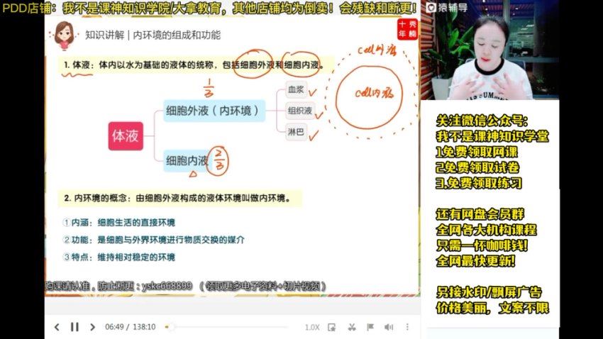 2023猿辅导（高二生物）2023猿辅导（高二生物）秋季（李秀楠），网盘下载(3.68G)