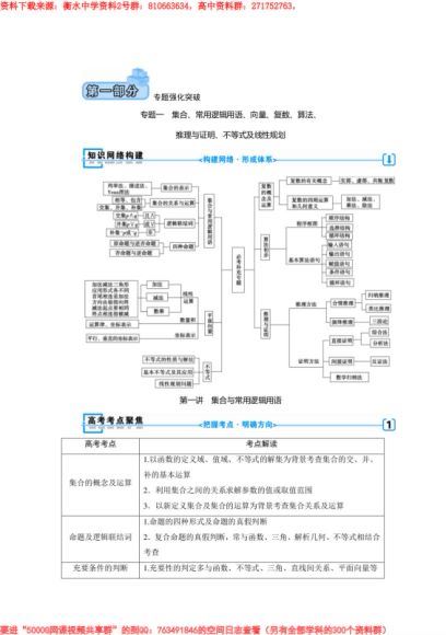 2021届衡水中学一轮复习用书电子版，网盘下载(402.62M)