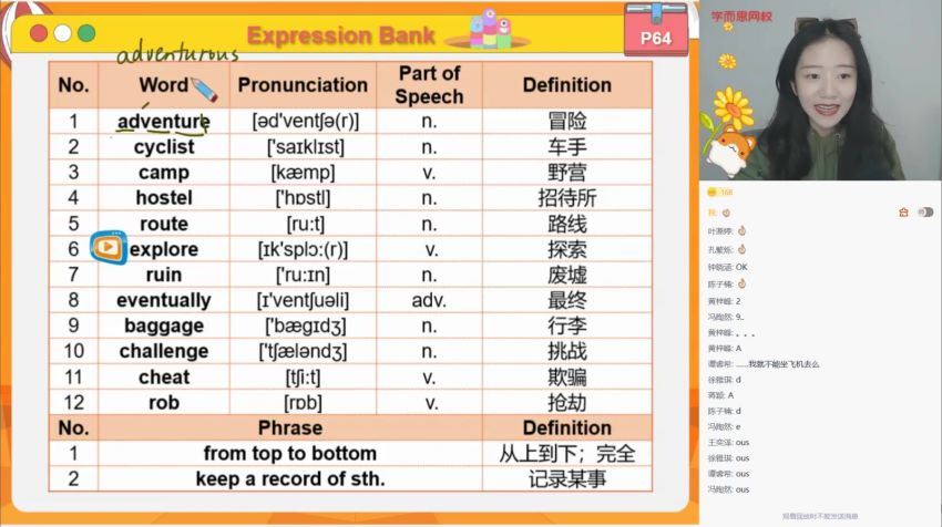 吴晨晨2021初二英语寒直播目标班（全国版） (5.92G)，百度网盘