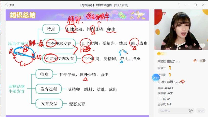 学而思(希望学)：【2022秋 初中】初二秋季生物 全国版A+ 张雨桐【完结】，网盘下载(4.74G)