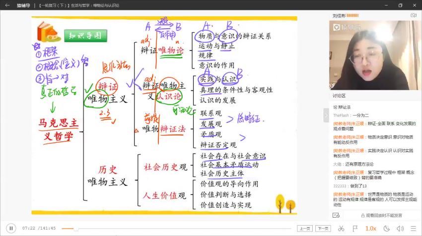 2020高三刘佳彬猿辅导政治网课秋季班，网盘下载(12.58G)